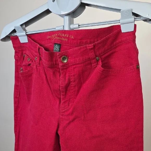 Lauren Jeans Co. Ralph Lauren – Jeans rouges Premium taille 8 - Picture 2 of 7